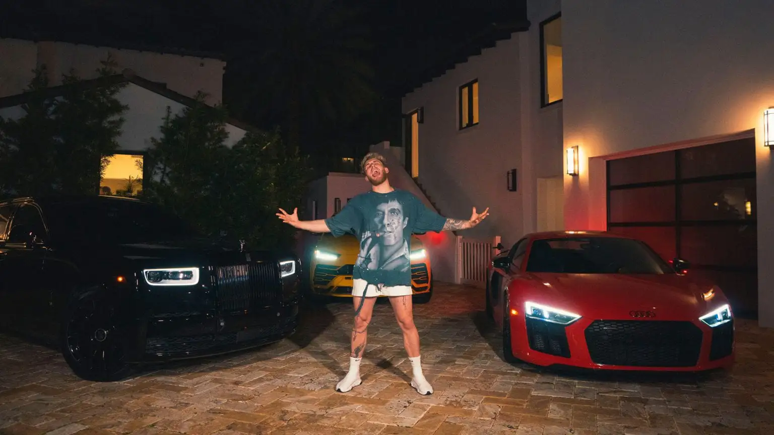 jake paul exotic car rental lineup mph club