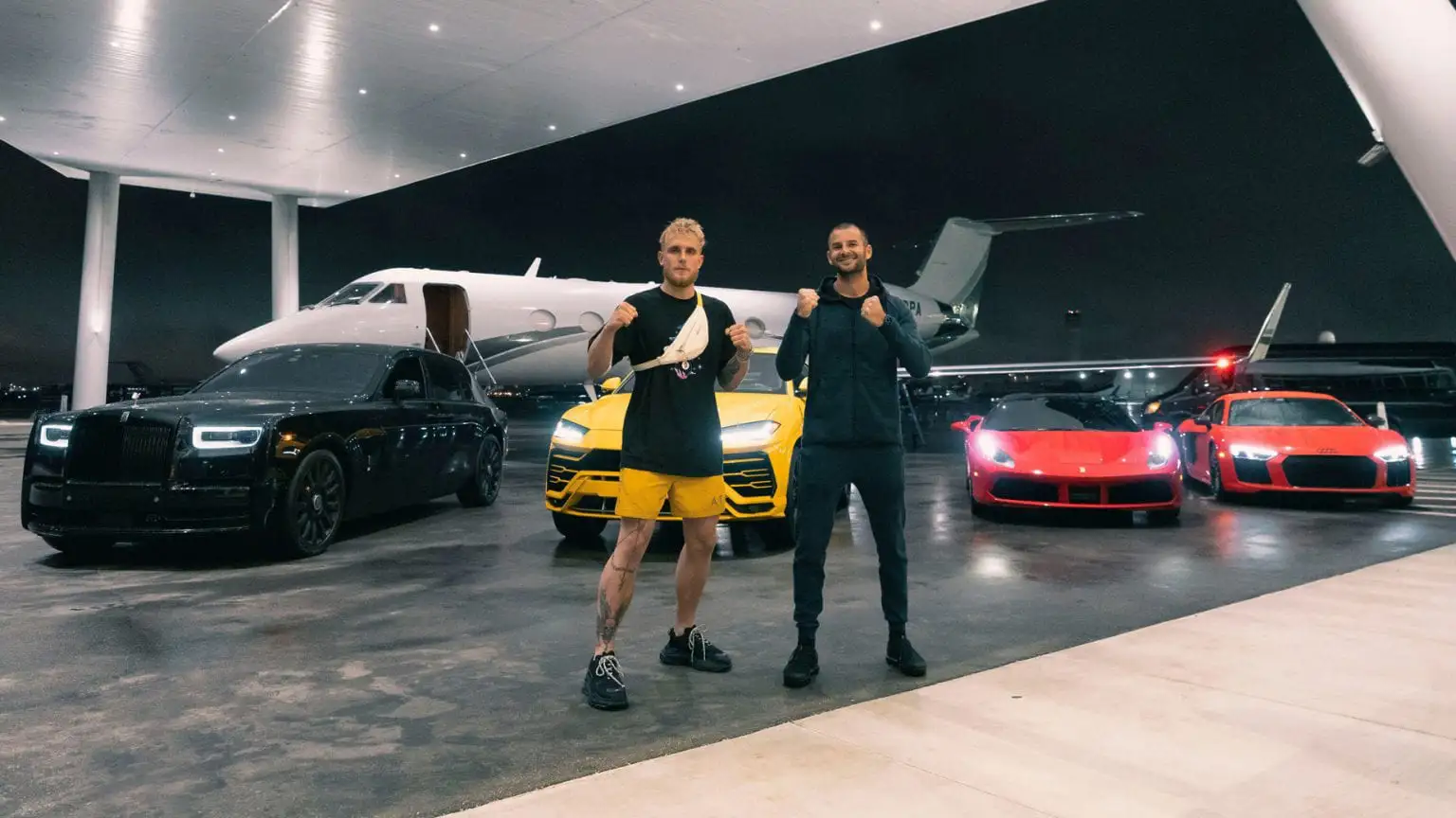 liram sustiel and jake paul exotic car rental lineup mph club