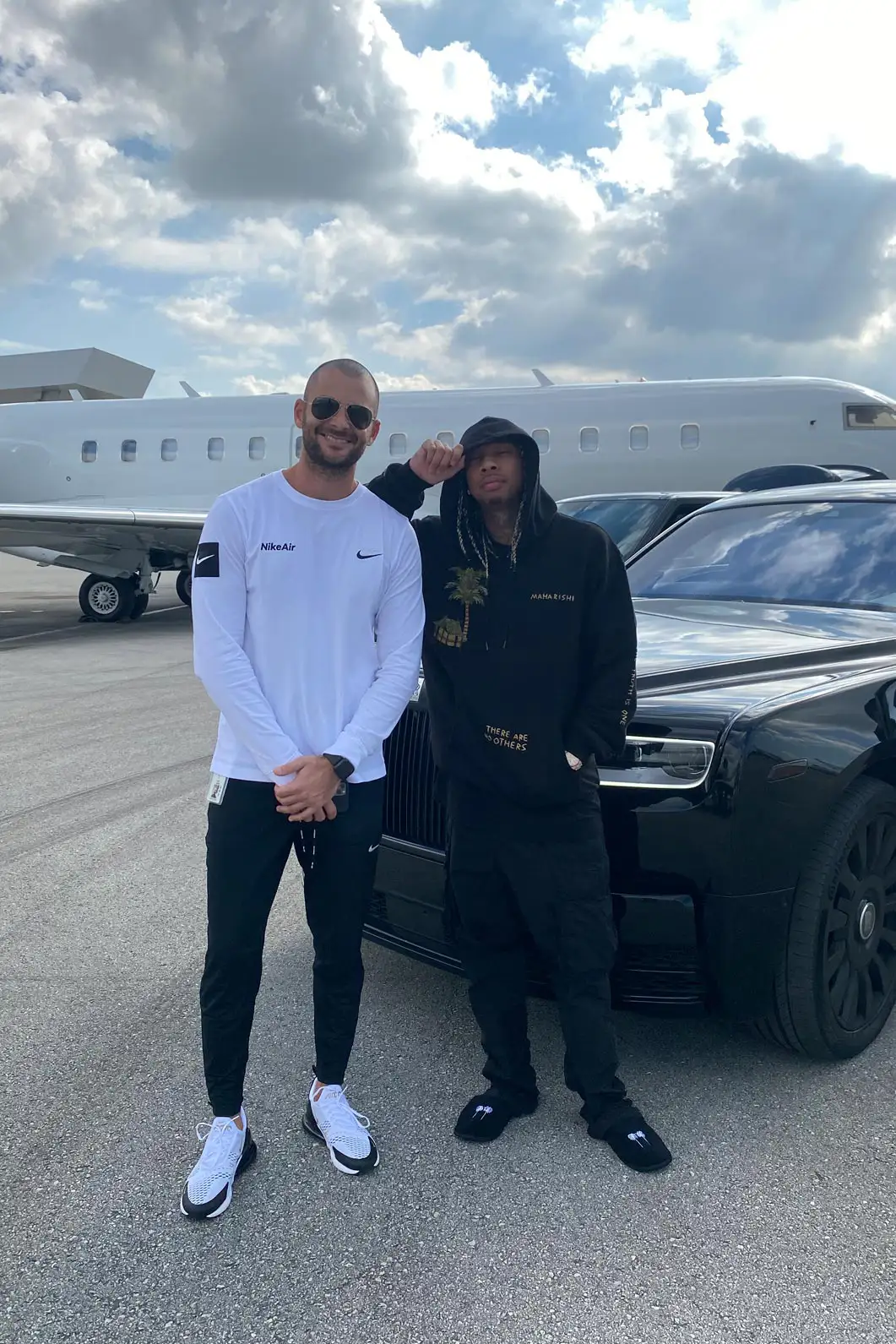 liram sustiel and tyga at the fontainebleau aviation mph club
