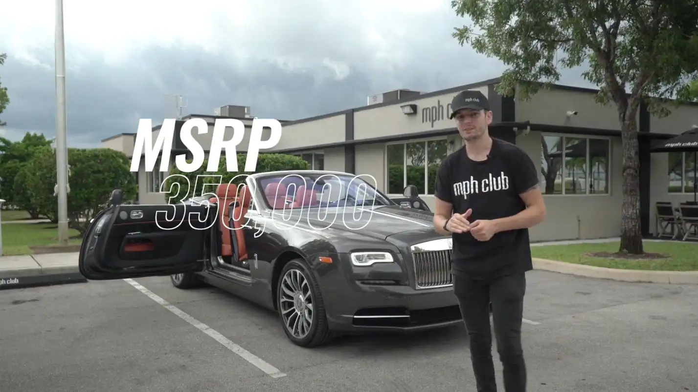 rolls royce dawn rental youtube review mph club 06