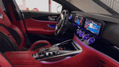 Grey on red Mercedes Benz AMG GT 63 rental - mph club