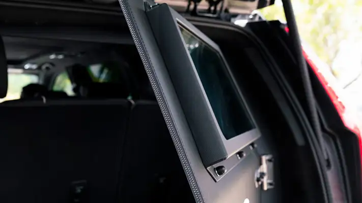 Bulletproof Cadillac Escalade for rent armored door view mph club