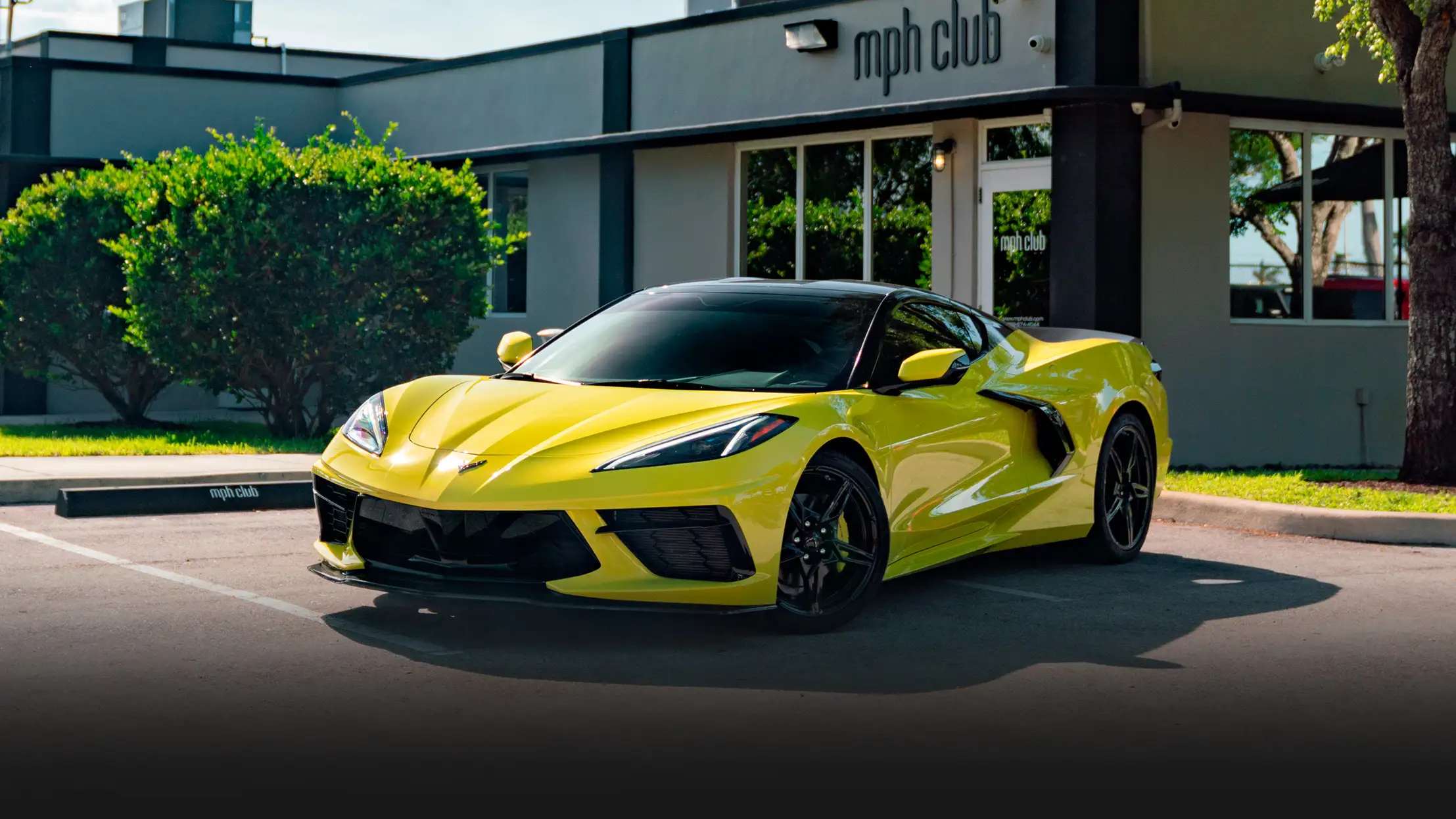 Chevrolet Corvette C8 Stingray rental profile view mph club