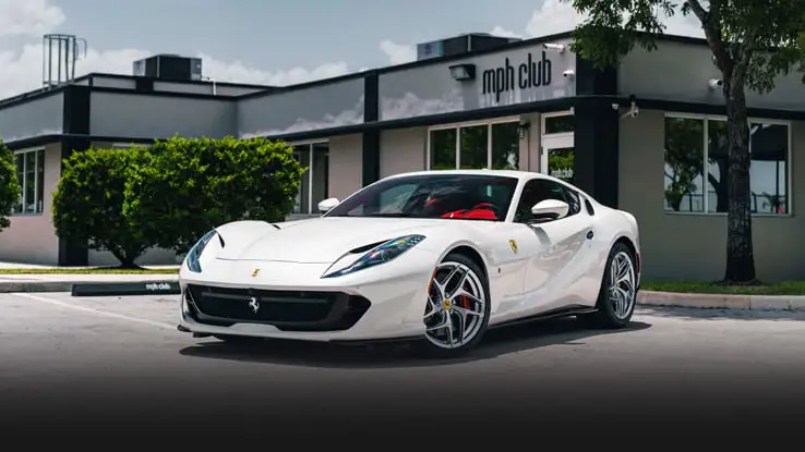 Ferrari 812 Superfast rental side view cover - mph club