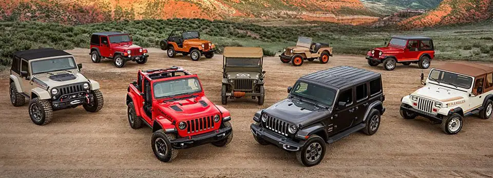 Jeep Wrangler models history