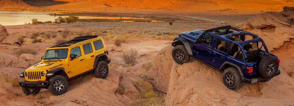 Jeep Wrangler off road