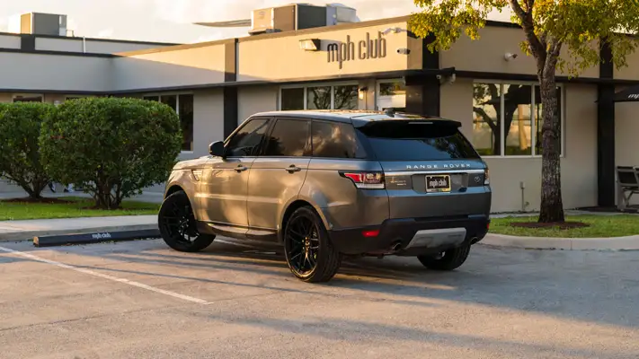 Range Rover Sport HSE rental rear view mph club