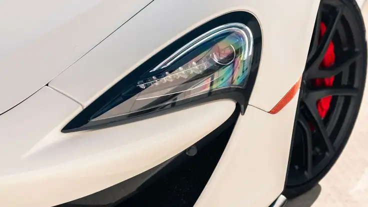 White McLaren 570s rental detail mph club