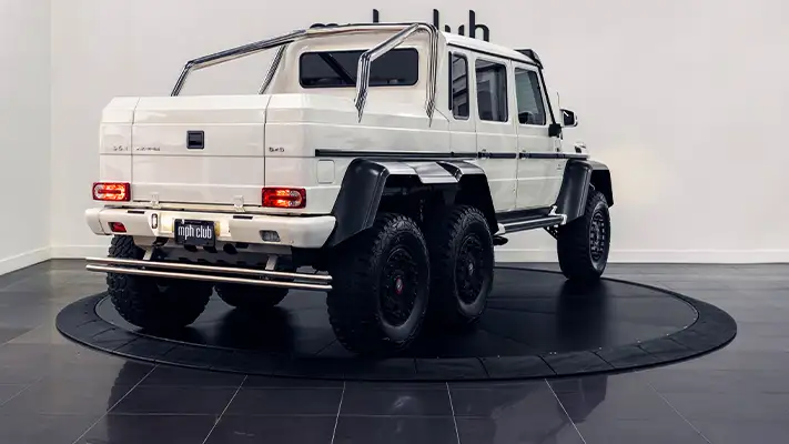 Mercedes Benz AMG G63 6x6 rental rear view - mph club