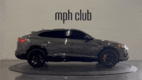 Grey on orange Lamborghini Urus for rent Miami - mph club