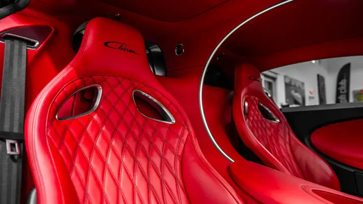 Bugatti Chiron rental interior view - mph club