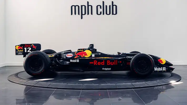 Formula 1 car rental production side view - mph club